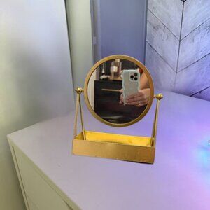 Gold Table Top Mirror